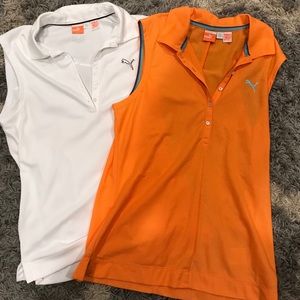 2 PUMA golf shirts